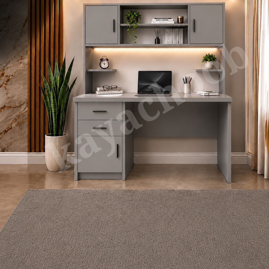 خرید میز تحریر و کتابخانه مدل لوییز از فروشگاه کایا چوب